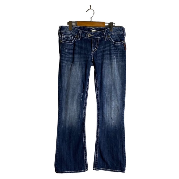 Silver Jeans Women's Tuesday Dark Wash Bootcut Denim Jeans